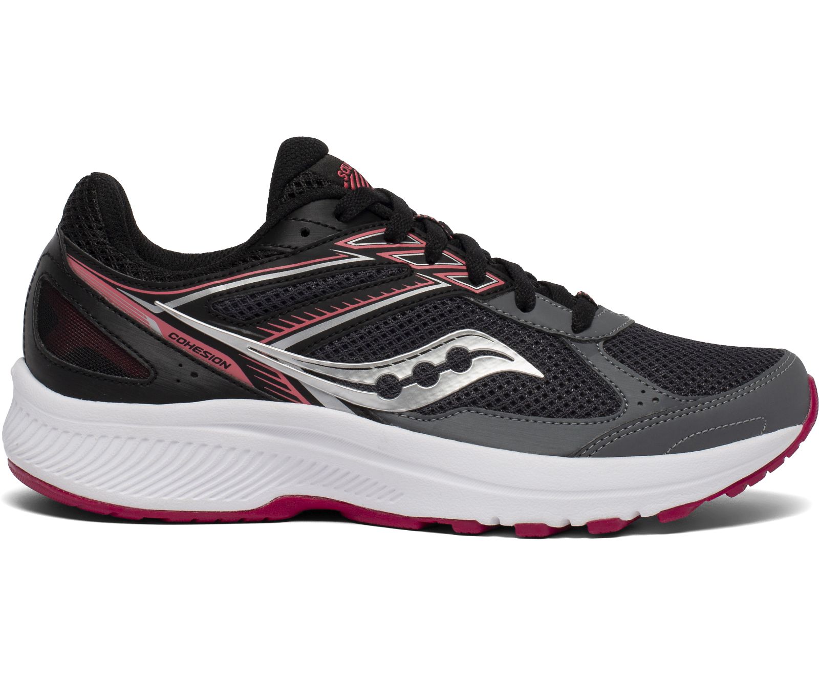 Saucony Cohesion 14 Women\'s Running Shoes Grey / Coral | Canada 093GSOL